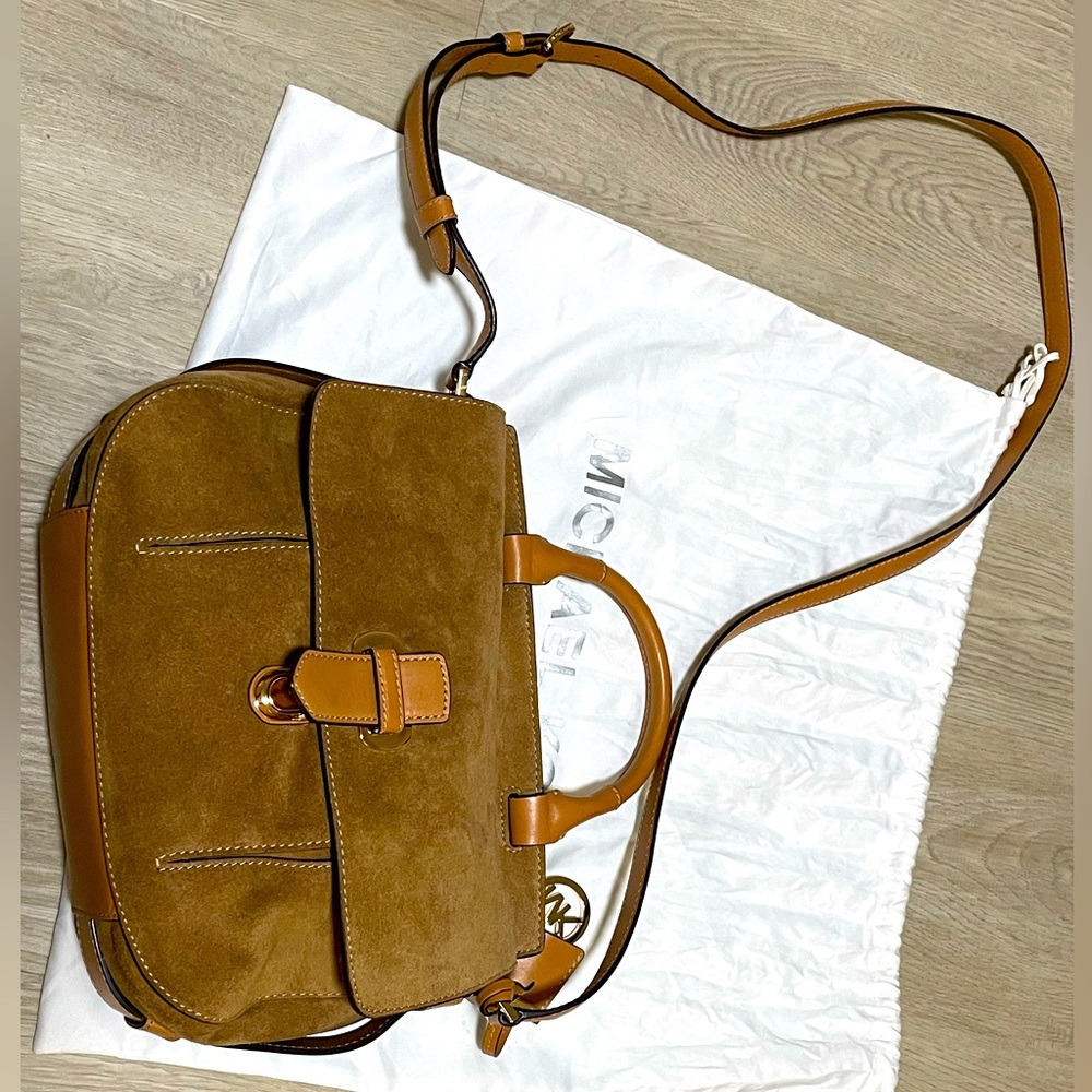 Michael Kors Romy large top handle messenger bag